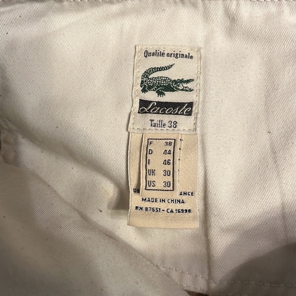 Lacoste khaki colored shorts 30” waist - Picture 3 of 4